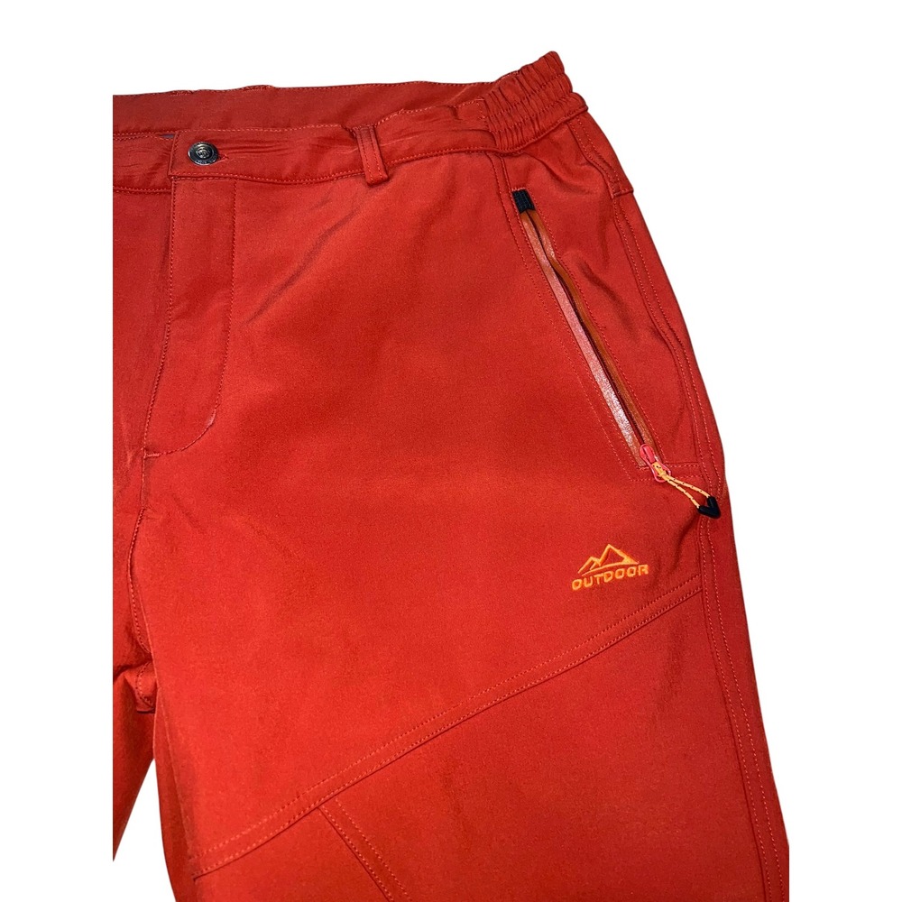 Outdoor Snow Pants Fleece Lined Softshell Ski Winter Thermal Gorpcore 38x31 - Picture 5 of 9